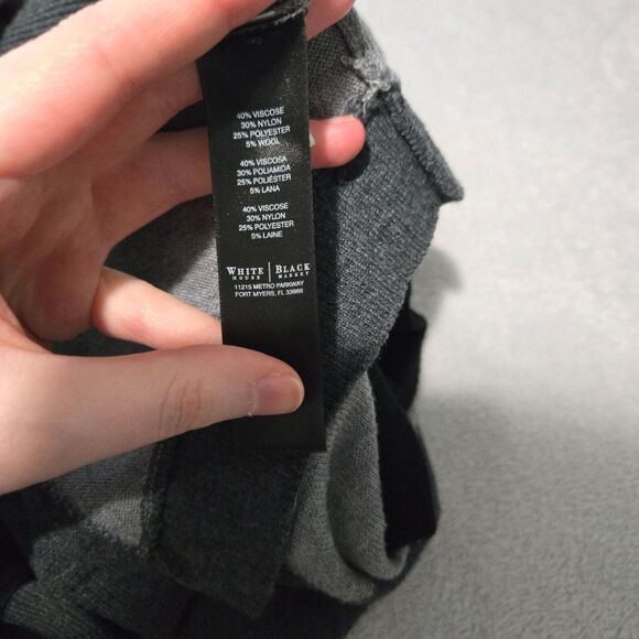 WHBM Womens Colorblock Asymmetrical Long Sleeve Sweater Size S Business Casual - Picture 4 of 6